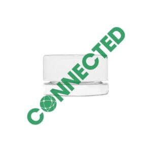 5ml Round White Glass Concentrate Container / CR White Cap (504 Count)