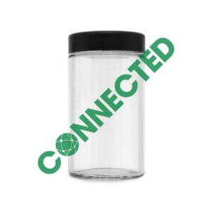 6oz Glass Jar / Flat Black CR Cap (80 Count)