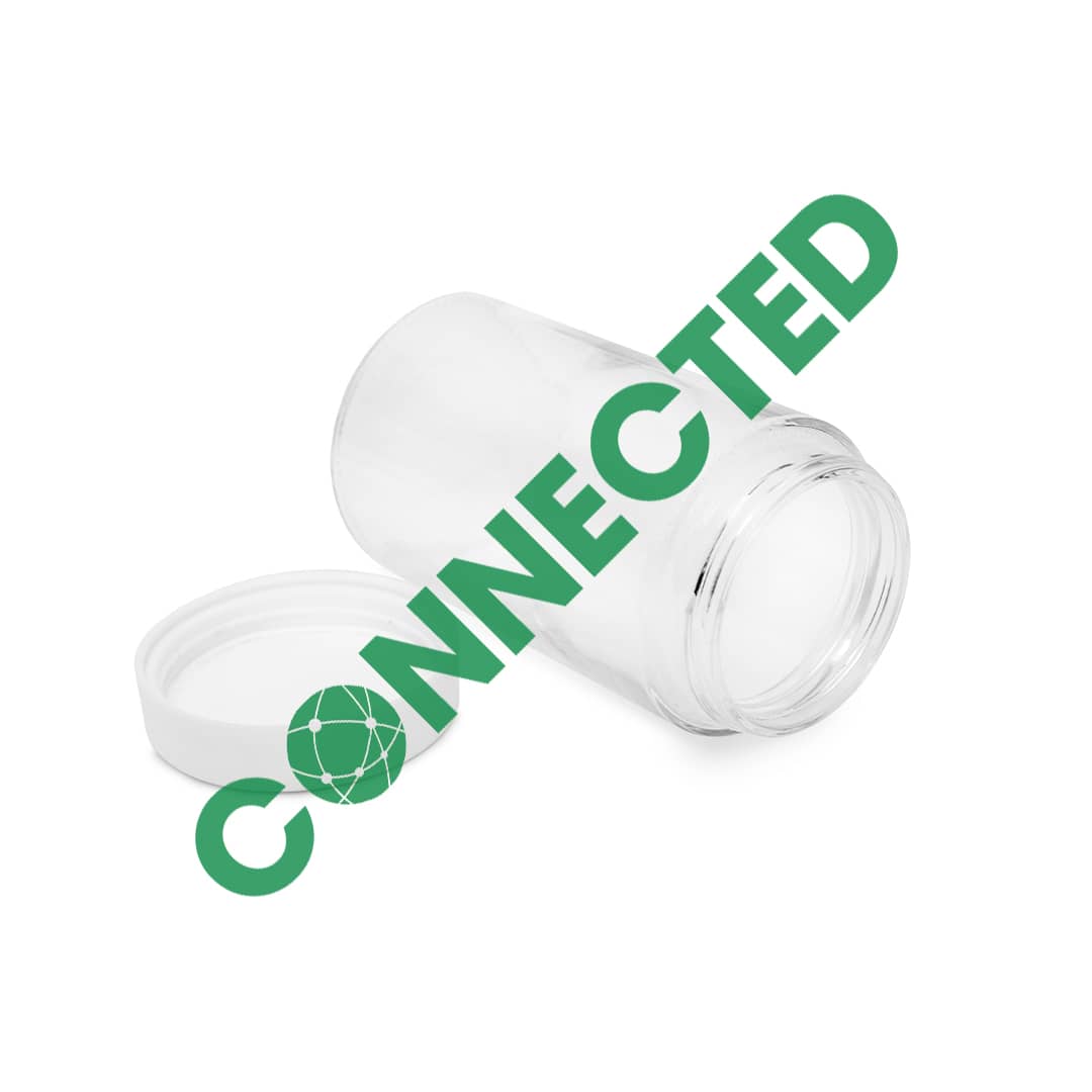 6oz Glass Jar / Flat White CR Cap (80 Count) - Image 3