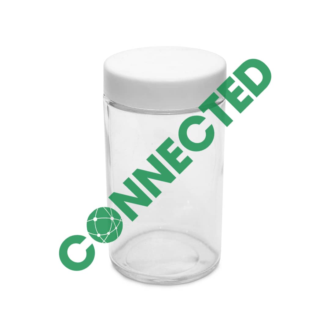 6oz Glass Jar / Flat White CR Cap (80 Count) - Image 2