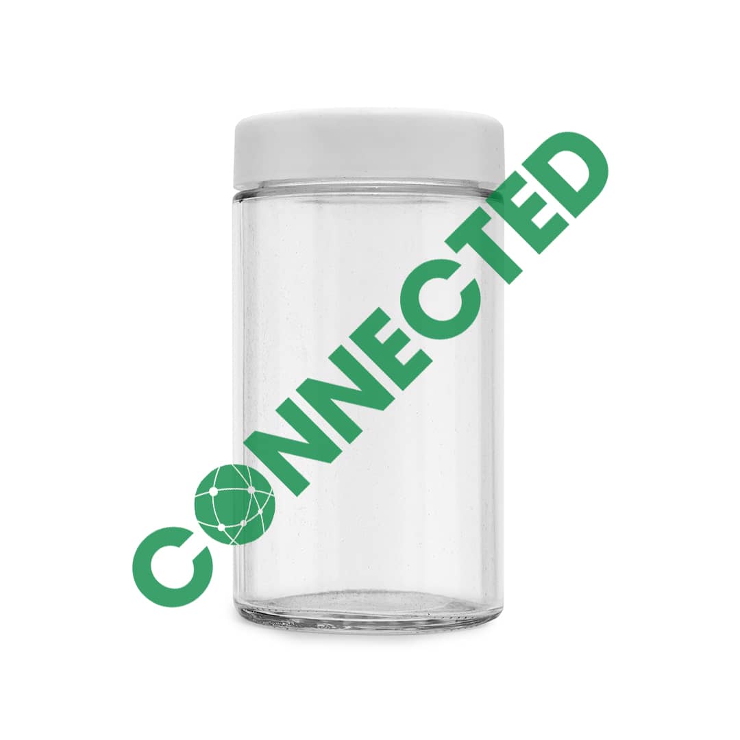 6oz Glass Jar / Flat White CR Cap (80 Count)