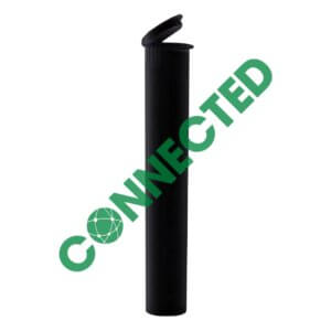 116mm Black Pop-top Preroll Plastic Tube (1000 Count)