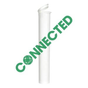 116mm White Pop-top Preroll Plastic Tube (1000 Count)
