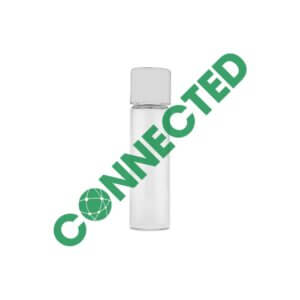 22-80mm Clear Glass Tube / CR White Cap (500 Count)