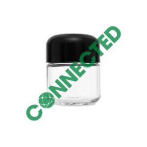 2oz Glass Jar / Arch Black CR Cap (200 Count)