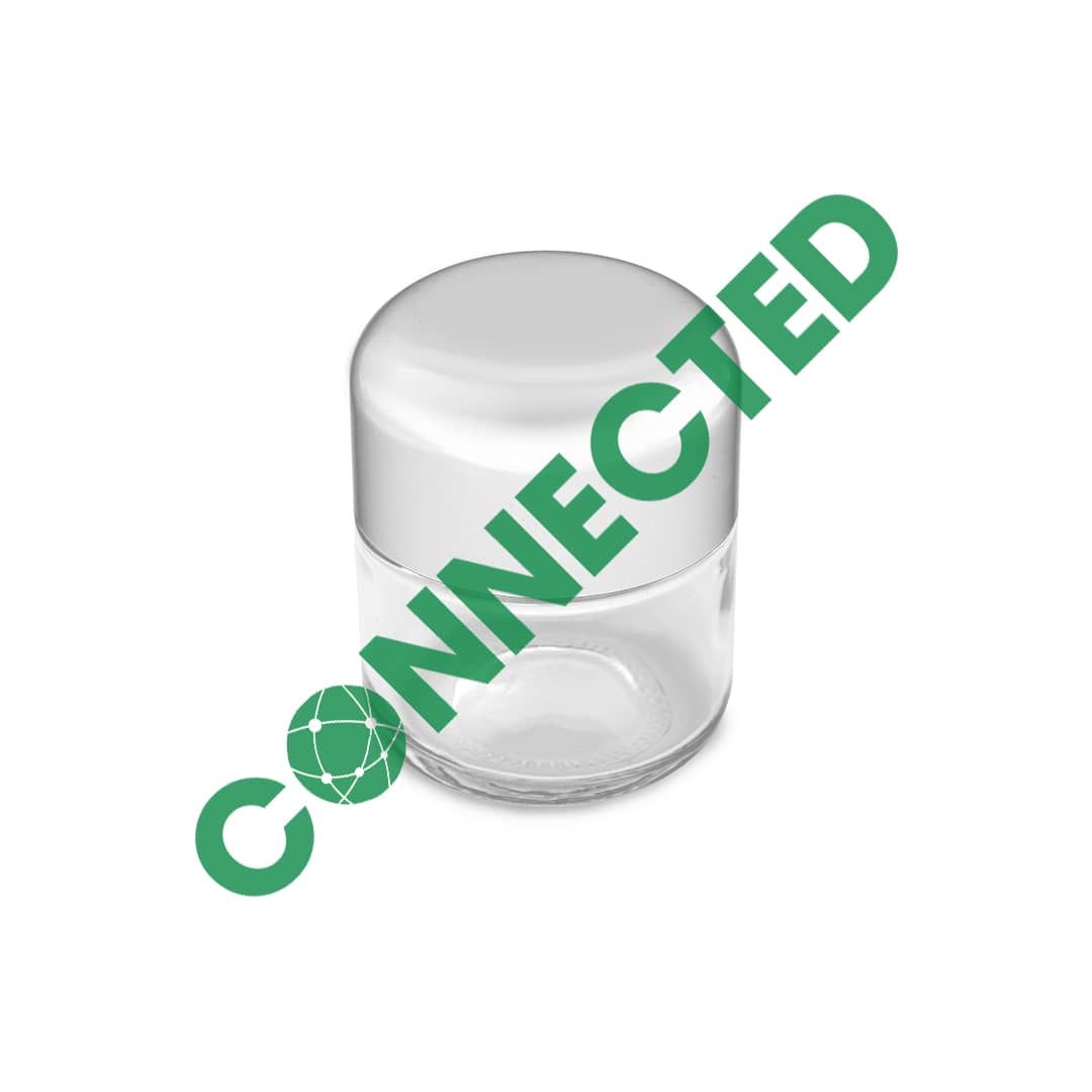 2oz Glass Jar / Arch White CR Cap (200 Count) - Image 2