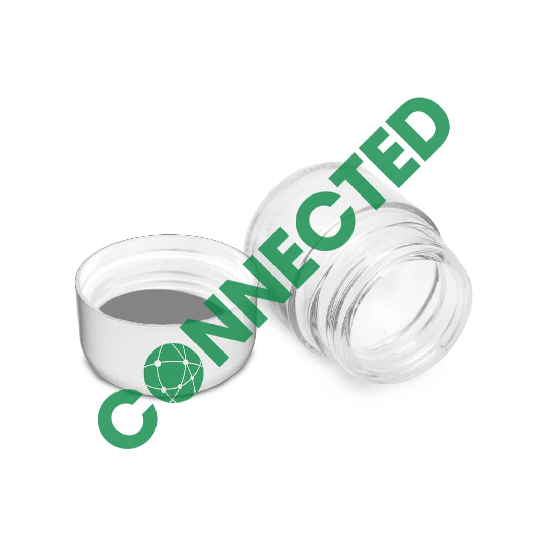 2oz Glass Jar / Arch White CR Cap (200 Count) - Image 3