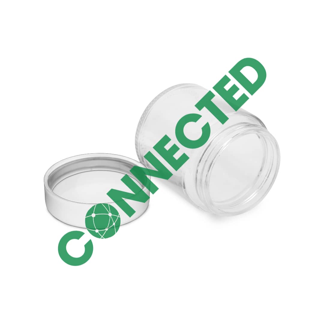 3oz Glass Jar / Flat White CR Cap (150 Count) - Image 3