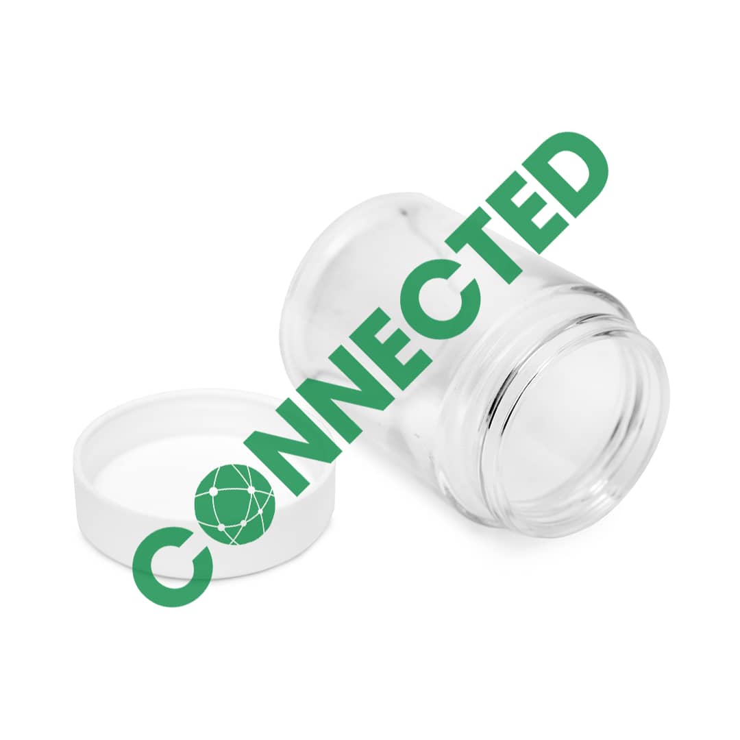 4oz Glass Jar / Flat White CR Cap (100 Count) - Image 3